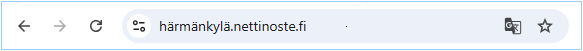 H&auml;rm&auml;nkyl&auml; navigointipalkilla